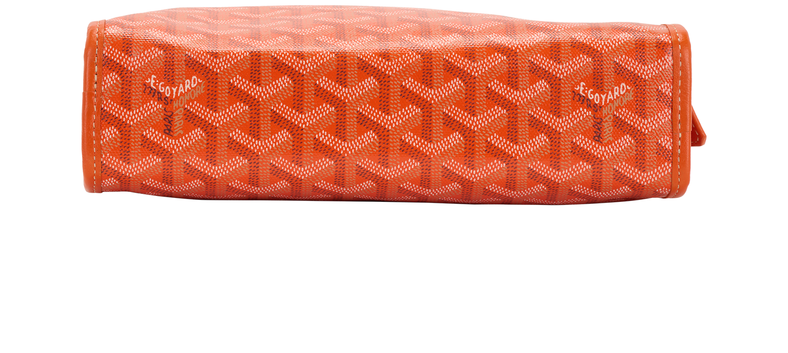 Goyard Jouvence Toiletry Pouch, &pound;650, Accessories, Orange, Canvas, Top view